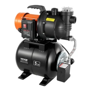 madal kaevupump rõhupaagiga – Madal Kaevupump Rõhupaagiga (735 W, 3785 L/h, 19 L Paak)