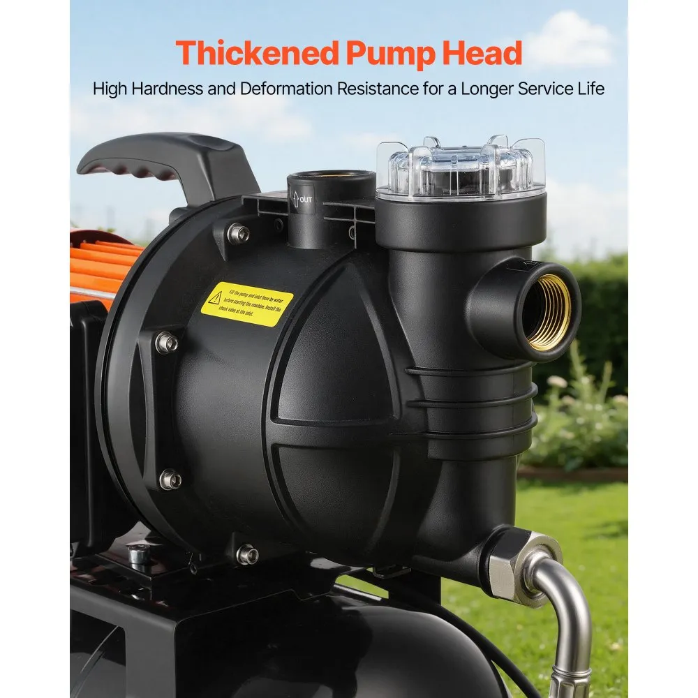 Madal Kaevupump Rõhupaagiga (735 W, 3785 L/h, 19 L Paak) – toote pilt 4