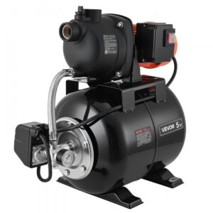 madala kaevu pump rõhupaagiga – Madala Kaevu Pump Koos Rõhupaagiga (1,1 Hj, 5000 L/h, 19 L Paak)