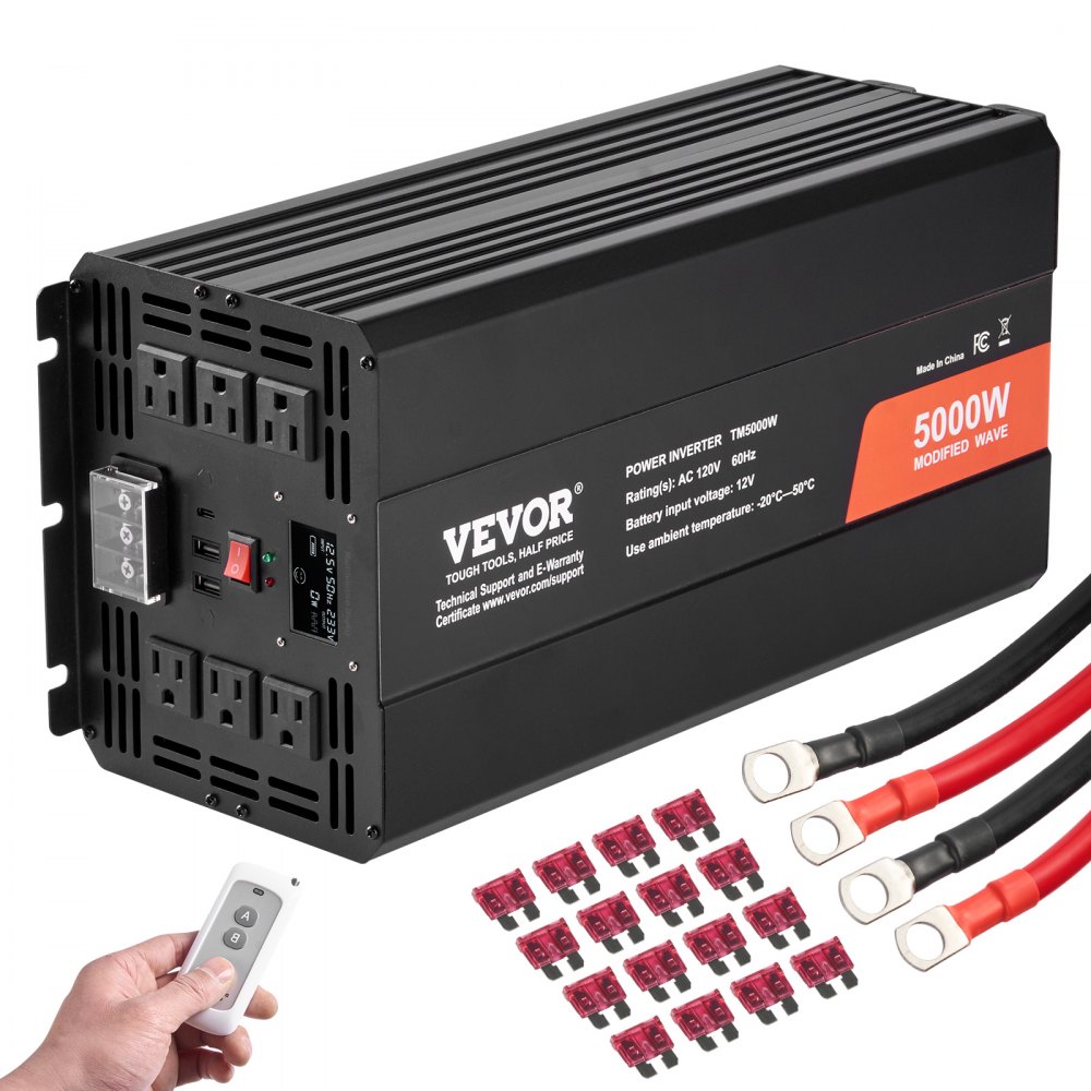 muudetud siinuslaine inverter 5000 W – Muudetud Siinuslaine Inverter (5000 W, 12V DC, 230V AC)