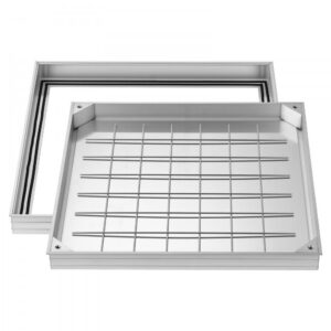 invisible manhole cover frame – Nähtamatu Kaevuluuk Raamiga (600 x 600 mm, Alumiinium, Terasvõre)