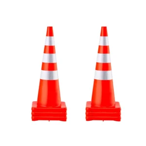 ohutuskoonused pvc helkurkraed – Ohutuskoonused, 6 Tk, 91 Cm, PVC, Helkurkraed, Liikluse Kontrollimiseks