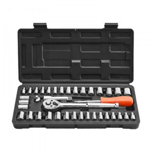 padrunvõtmete komplekt 39 osa – Padrunvõtmete Komplekt (39 Osa, 9,5 & 6,4 mm, CR-V Teras)