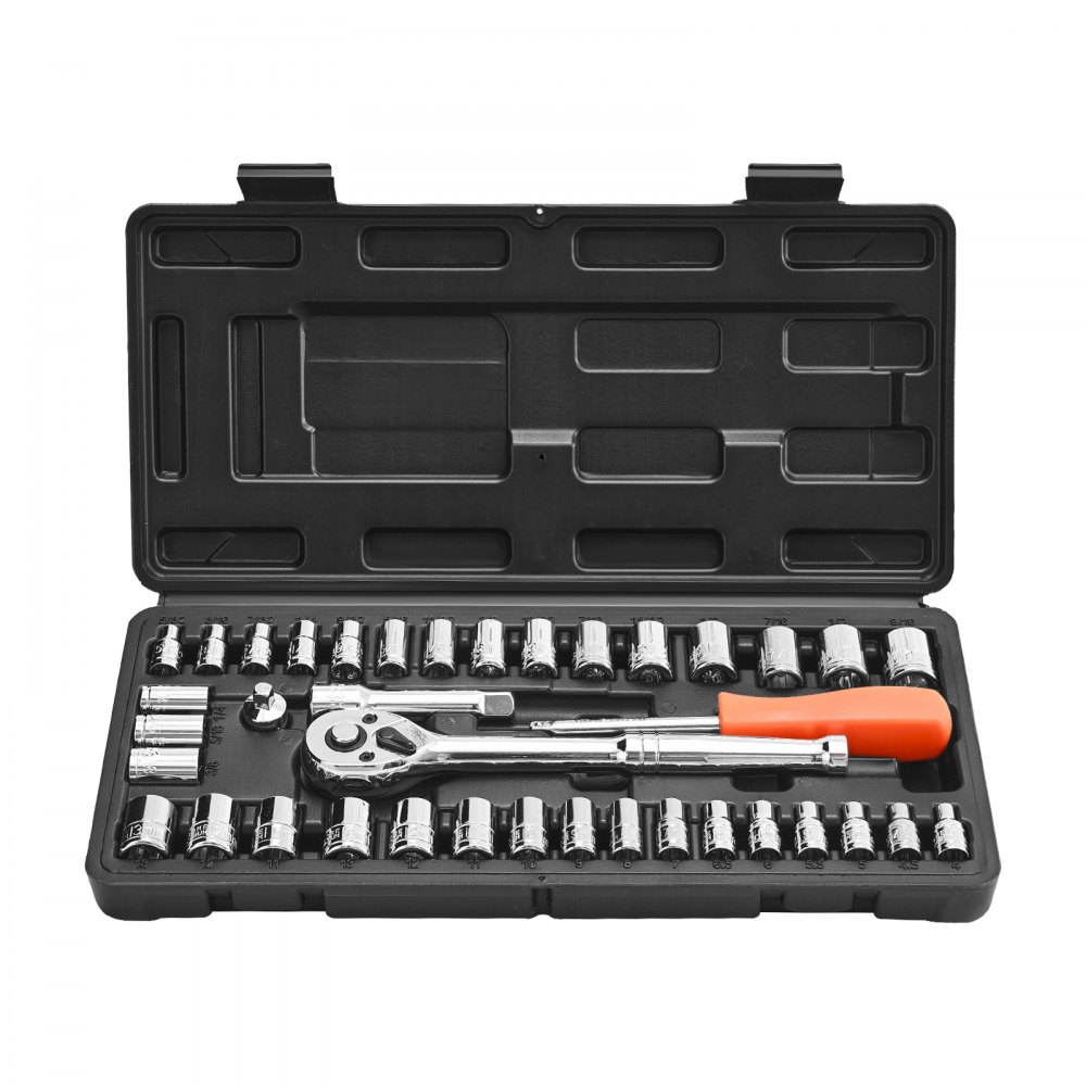 padrunvõtmete komplekt 39 osa – Padrunvõtmete Komplekt (39 Osa, 9,5 & 6,4 mm, CR-V Teras)
