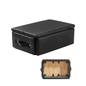 pilatese kast reformerile – Pilatese kast reformerile (63,5×43,2×22,9 cm, PU ja puit, must)