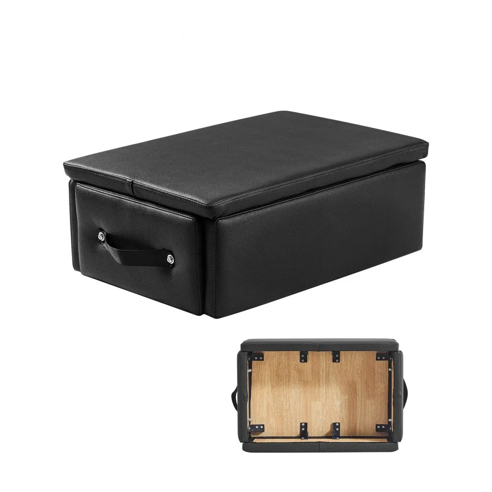 pilatese kast reformerile – Pilatese kast reformerile (63,5×43,2×22,9 cm, PU ja puit, must)