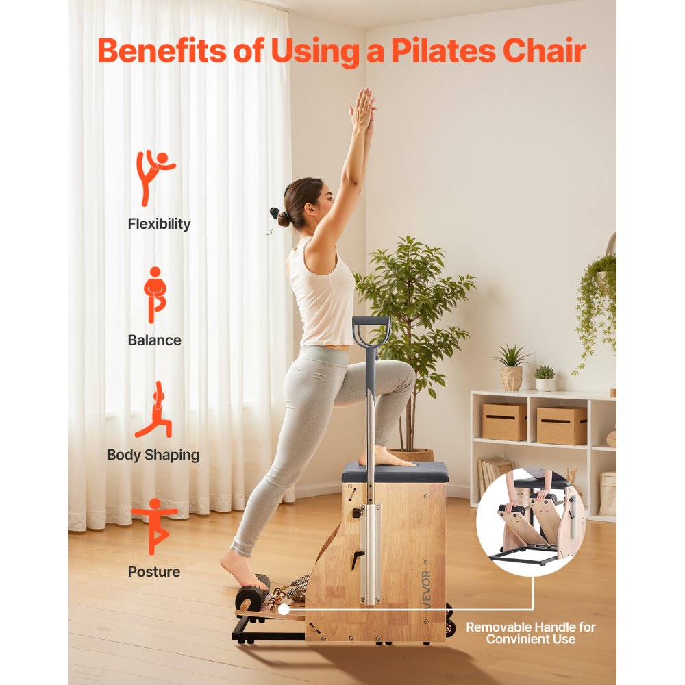 Pilatese Tool (Reguleeritavad Tasemed, Kummipuu Raam, 159 Kg Kandevõime) – toote pilt 1