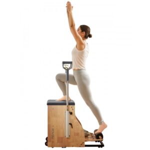pilatesetool reguleeritavate tasemetega – Pilatese Tool (Reguleeritavad Tasemed, Kummipuu Raam, 159 Kg Kandevõime)