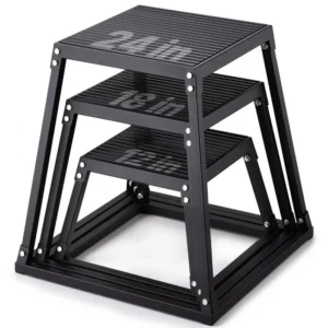 plyomeetrilised hüppekastid kodus treening – Plyomeetrilised hüppekastid (30,5/45,7/61 cm, libisemisvastane, must)