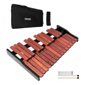 puidust glockenspiel ksilofon 25 nooti – Puidust Ksilofon 25 Nooti, 4 Malakat, Kott