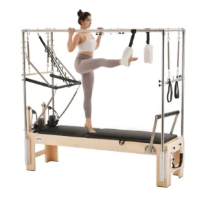 puitkarkassiga pilatese reformer – Puitkarkassiga Pilatese Reformer (Kuni 181,4 Kg, Topelt Vastupanu)