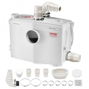 purustuspump 1200 W 180 L/min – Purustuspump (1200 W, 180 L/min, 10 m Tõstekõrgus, 4 Veesisendit)