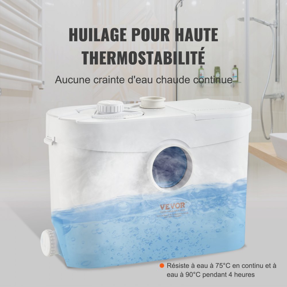 Purustuspump (700 W, 10 m Tõstekõrgus, 9600 L/h Vooluhulk, 3 Veesisendit) – toote pilt 2