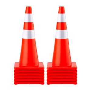 pvc liikluskoonused 73 cm – PVC Liikluskoonused (73 Cm, 12 Tk, 2 Helkurrõngast, Raskusega Põhi)