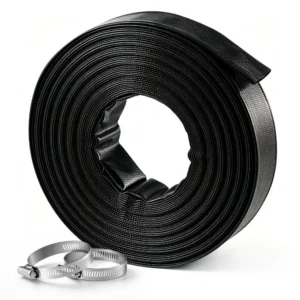 PVC väljavooluvoolik 5 cm 30,48 m – PVC Väljavooluvoolik 5 cm x 30,48 m Must Klambritega