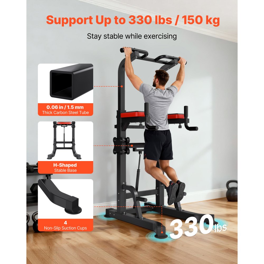 Reguleeritav jõutorn (150 kg, 9 kõrgusastet, H-kujuline alus) – toote pilt 2
