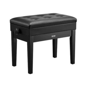 reguleeritav klaveripink polsterdatud iste – Reguleeritav Klaveripink Polsterdatud Istmega Puidust Raam 56×34×49 Cm