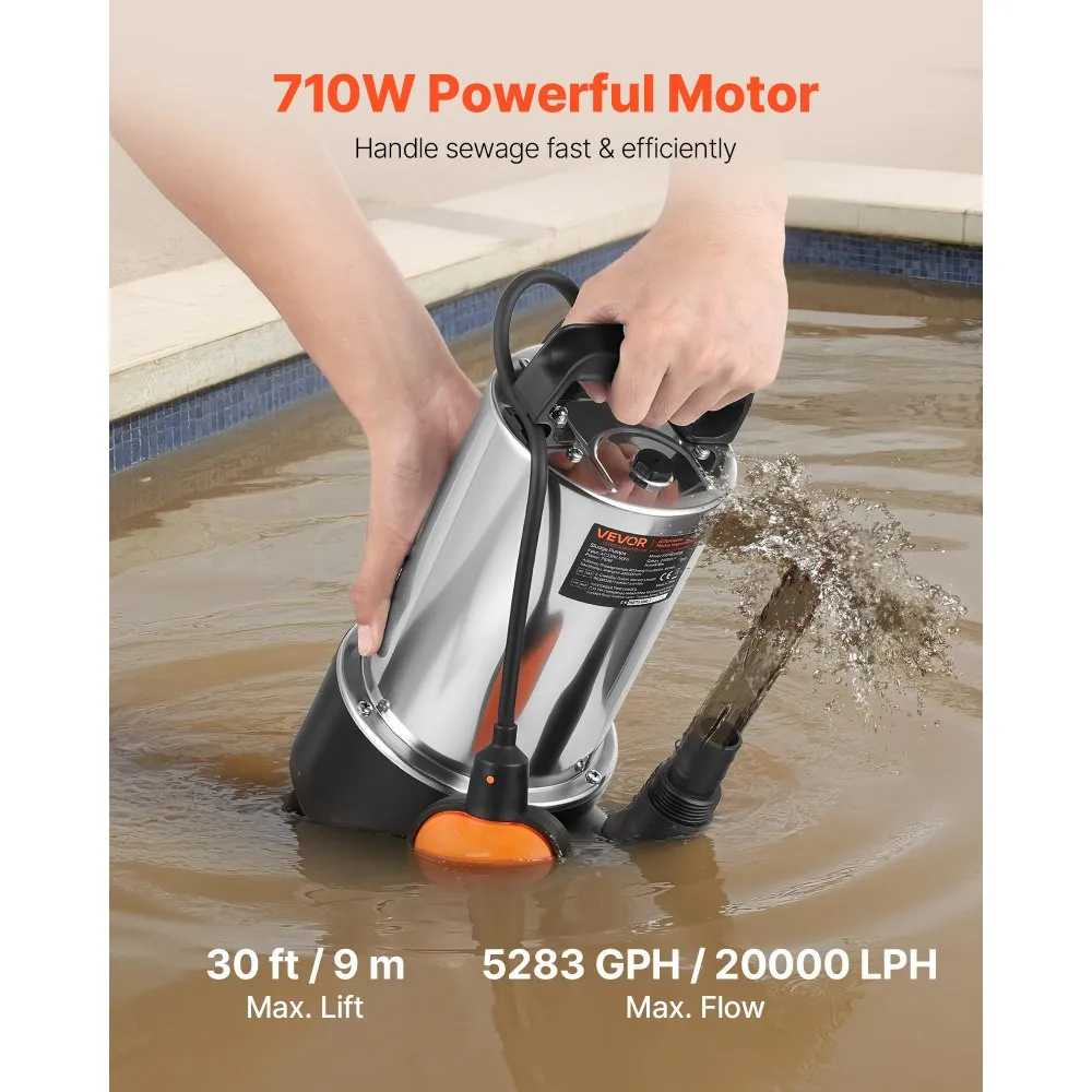 Sukelpump (710 W, 20 000 L/h, 9 m tõstevõime) – toote pilt 1