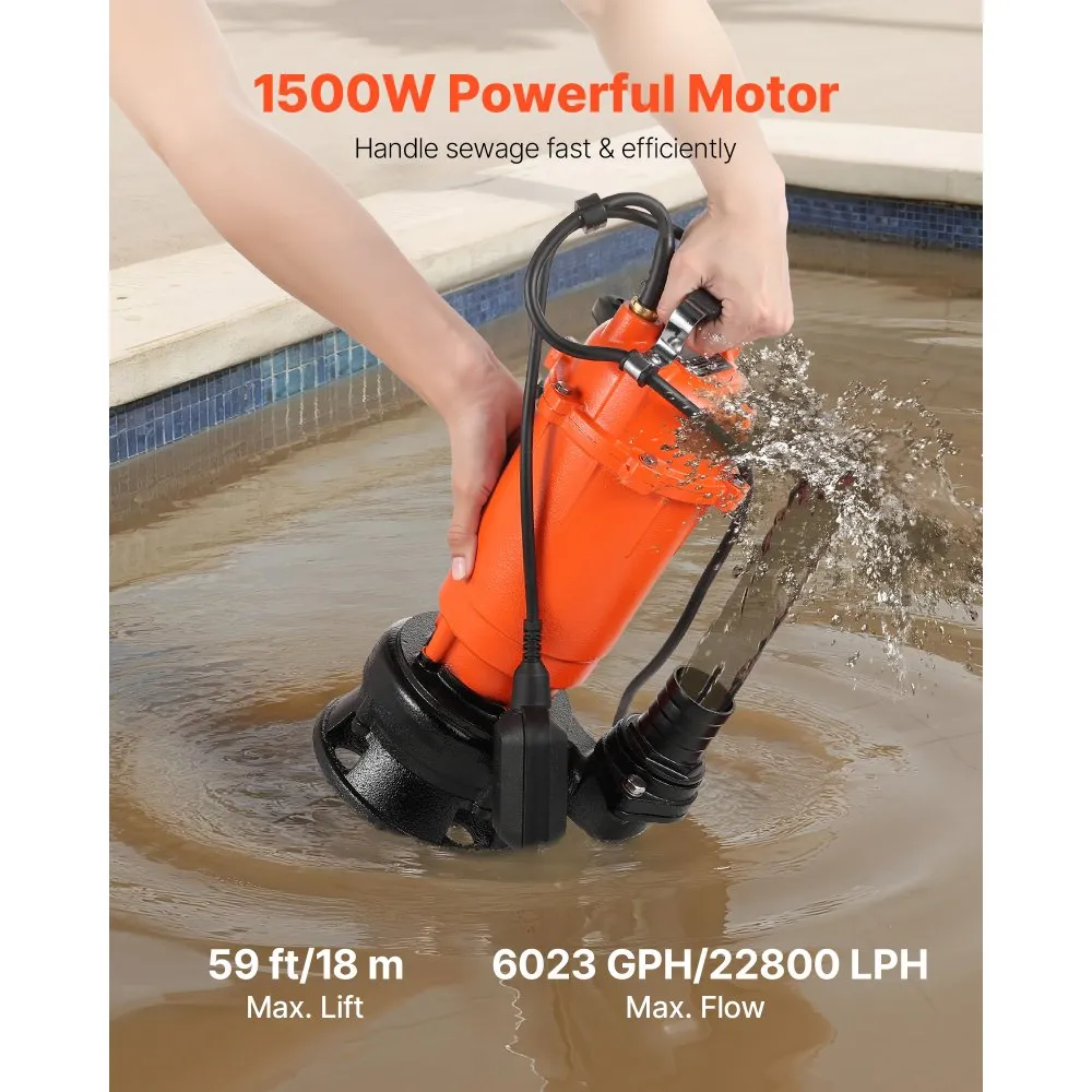 Sukelpump Reoveele (1500 W, 22 800 L/h, 18 m Tõstekõrgus) – toote pilt 1