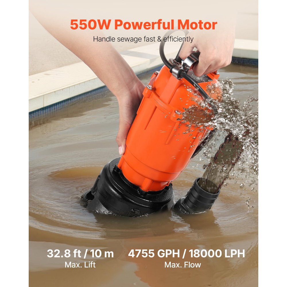 Sukelpump Reoveele (550 W, 18 000 L/h, 10 m Tõstekõrgus) – toote pilt 1