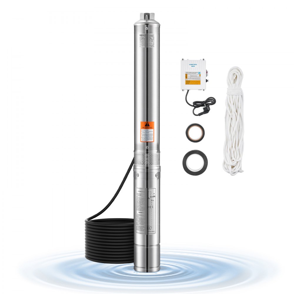 süvavee sukelduspump 1100 W – Süvavee Sukelduspump (1100 W, 65 L/min, 85 m Tõstevõime, 20 m Juhe)