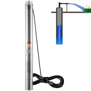 süvavee sukelpump 1500 W – Süvavee Sukelpump (1500 W, 9,8 m³/h, 108 m Tõstekõrgus)