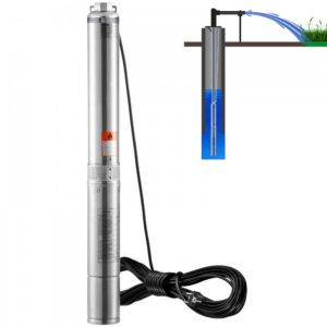 süvavee sukelpump 750 W – Süvavee Sukelpump (750 W, 7,1 m³/h, 75 m Tõstekõrgus, 9,1 m Juhe)