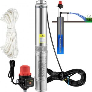 süvaveepump 750 W 230V – Süvaveepump (750 W, 230V, 62 m tõstekõrgus)