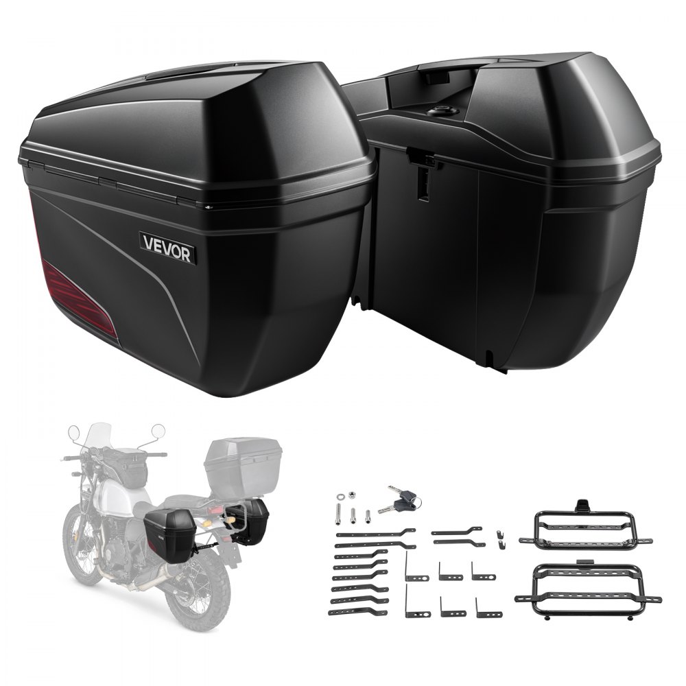 universaalne mootorratta külgkohver 23L – Universaalne Mootorratta Külgkohver 46L (23L*2) ABS Veekindel Lukuga 2tk