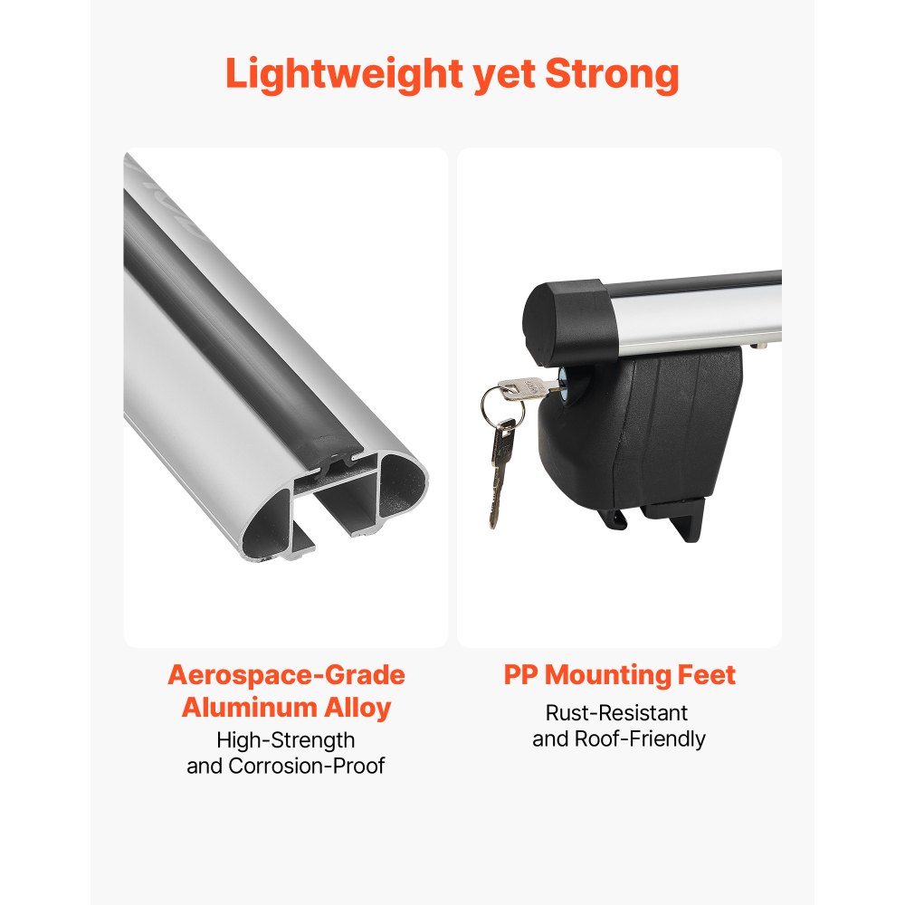 Universaalsed Katuseraami Risttalad (90 Kg, 180-1085 Mm, Alumiinium) – toote pilt 3
