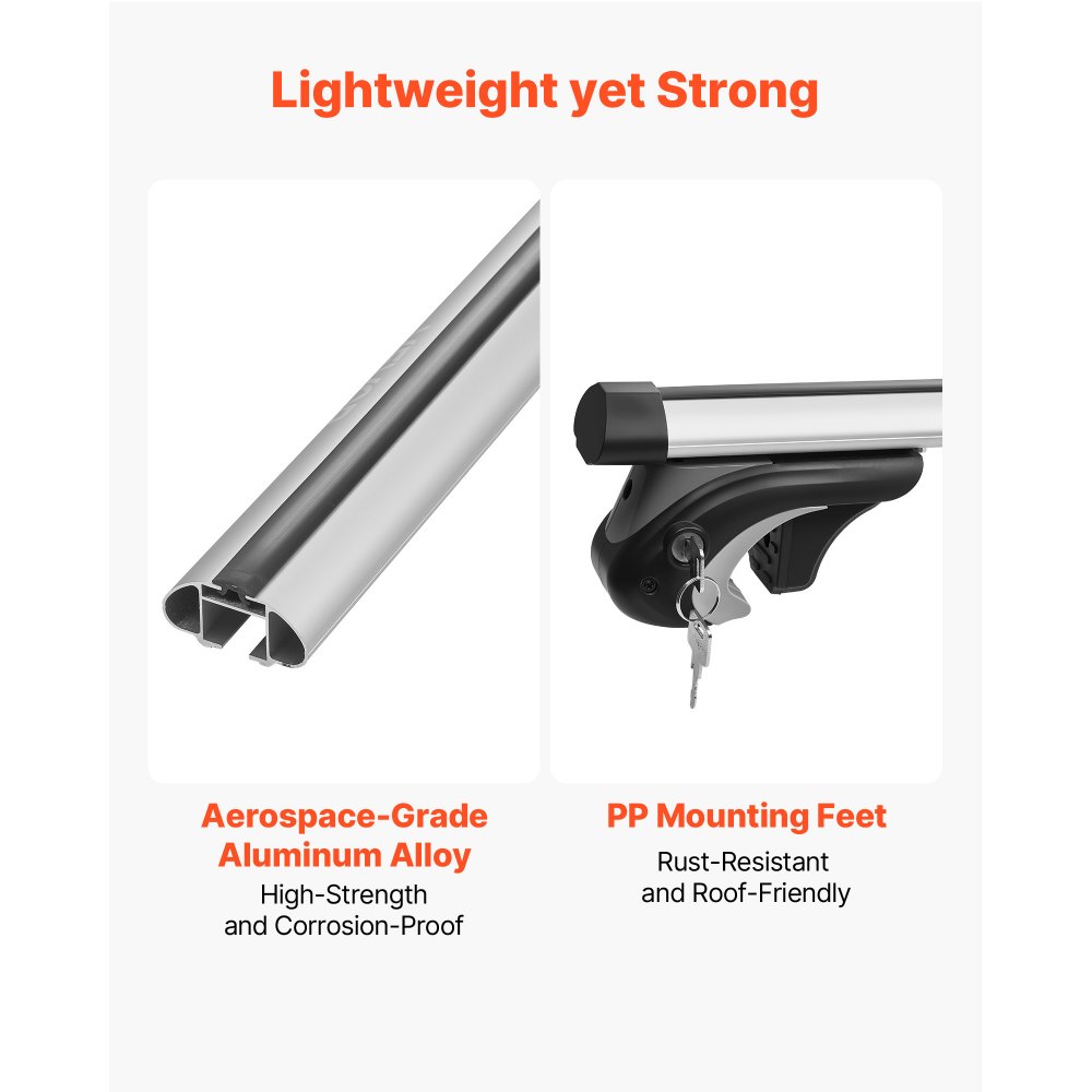 Universaalsed Katuseraami Risttalad (90 kg, 19-123 cm, Alumiinium) – toote pilt 3
