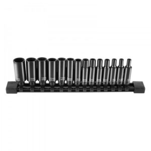 löökpadrunite komplekt Cr-Mo teras – 0,6 Cm Löökpadrunite Komplekt (14 Osa, 4-15 Mm, Cr-Mo Teras)
