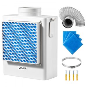 siseruumide kuivati ventilatsioonikomplekt – 3-ühes-1 siseruumide kuivati ventilatsioonikomplekt (99 mm, ABS, 236×134×294 mm)