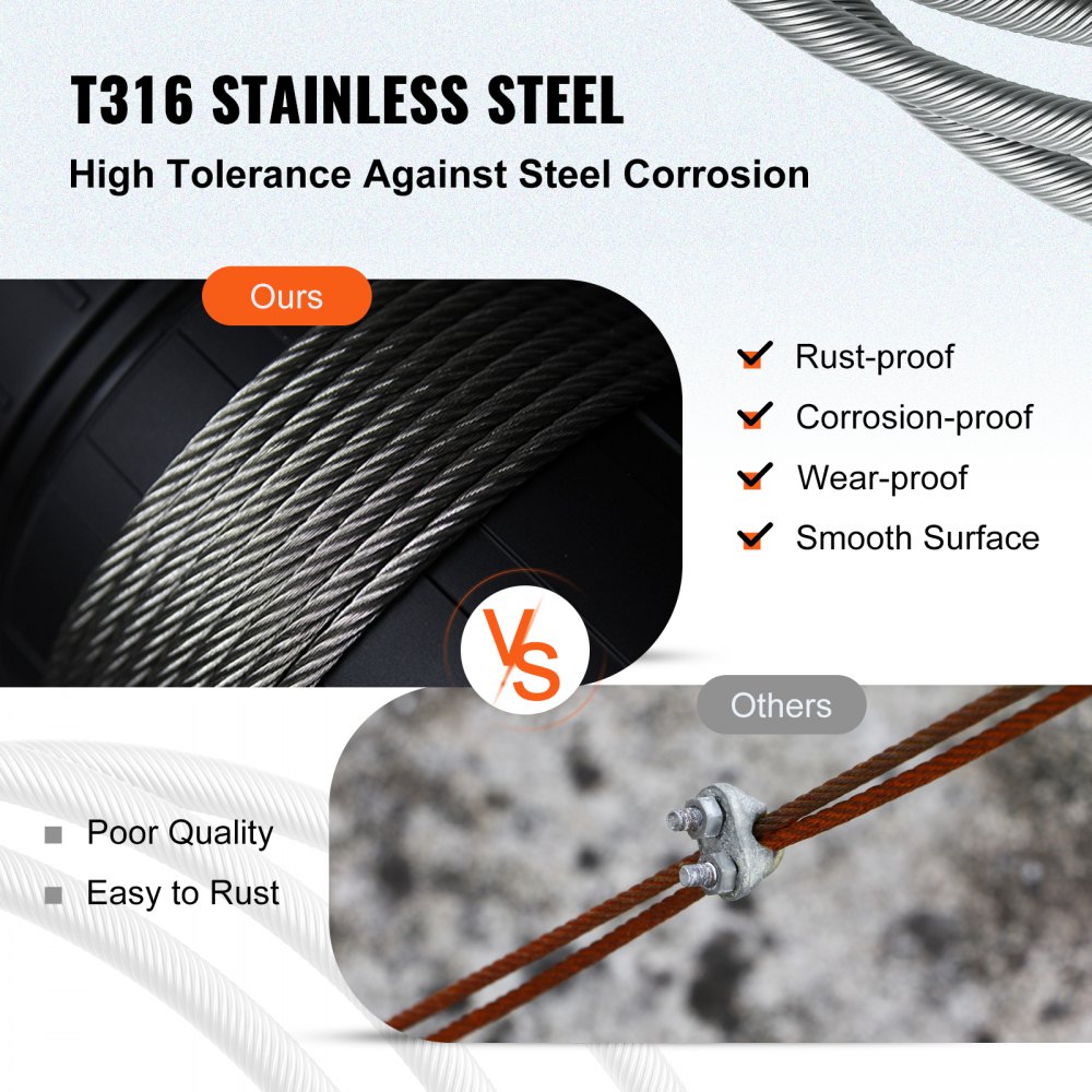 316 Roostevabast Terasest Tross (0,32 cm, 1×19, 150 m) – toote pilt 2