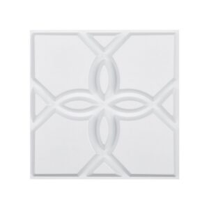 3D seinapaneelid minimalistlik PVC – 3D seinapaneelid (33 tk, 30 x 30 cm, matt valge)