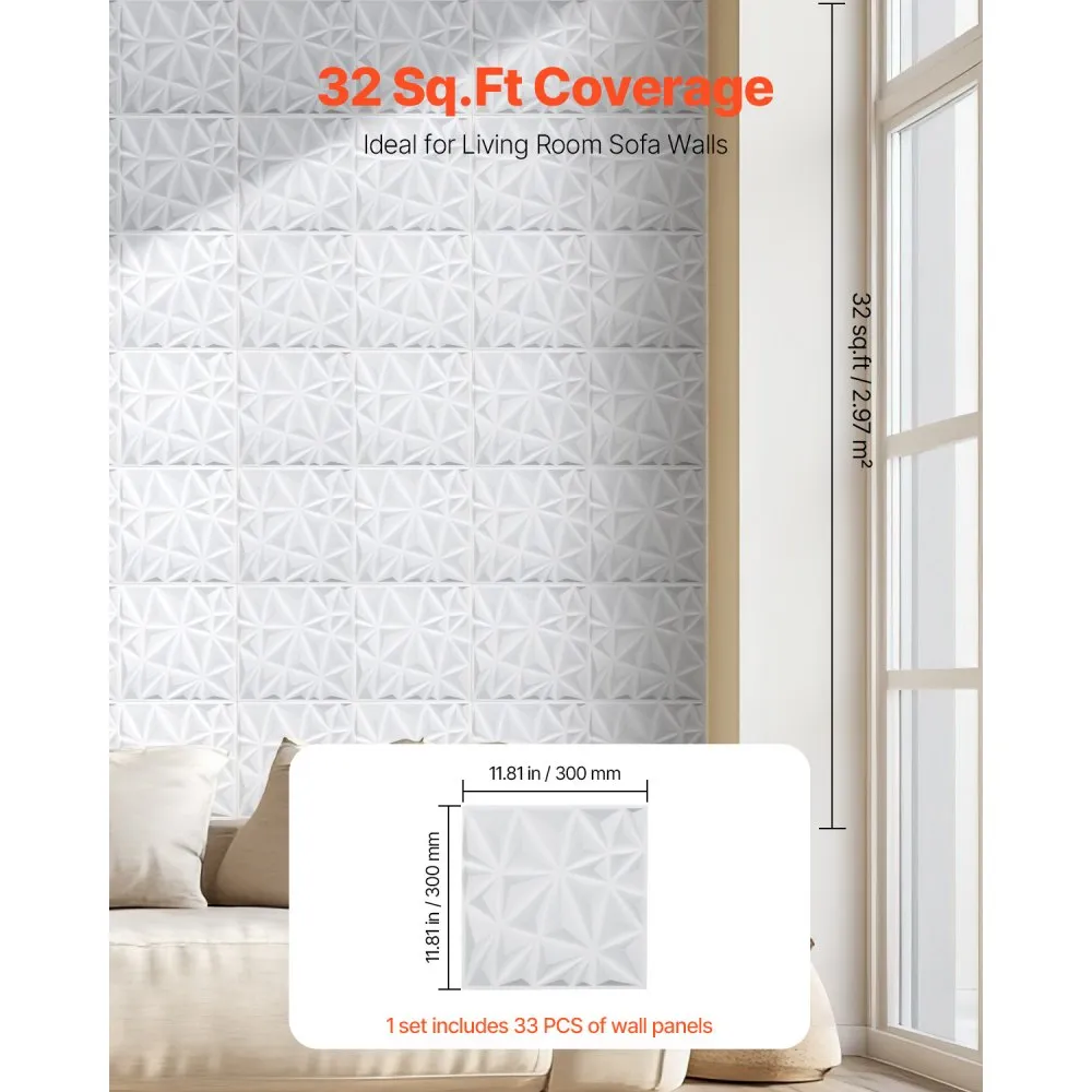 3D seinapaneelid (33 tk, 30×30 cm, 2,97 m²) – toote pilt 4