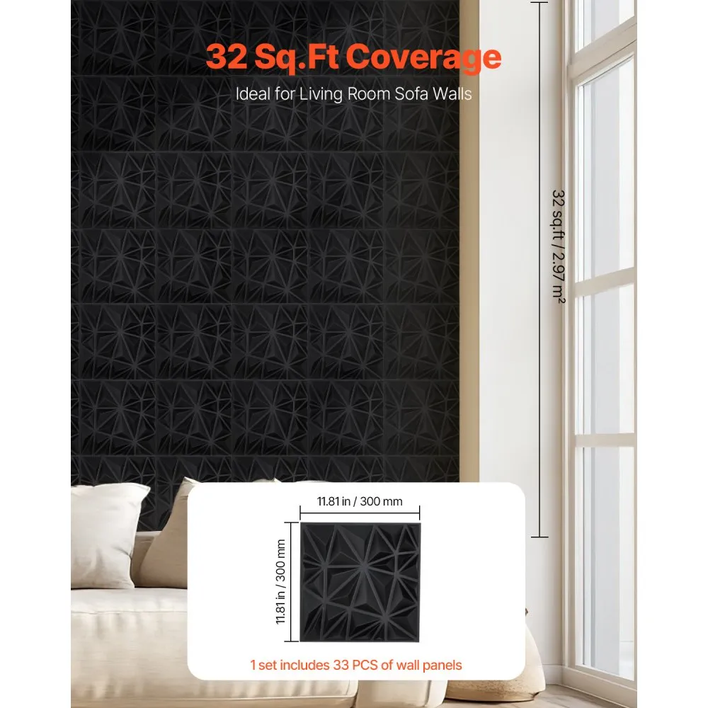 3D seinapaneelid (33 tk, 30×30 cm, 2,97 m² katvus) – toote pilt 4