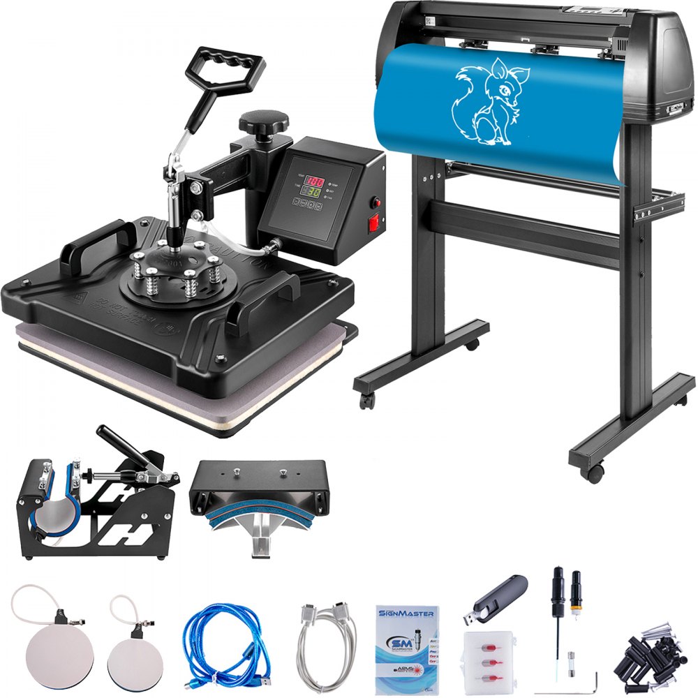 5-ühes kuumpress vinüülilõikur – 5-Ühes Kuumpress Ja Vinüülilõikur (71 cm, 1200 W, 30 x 38 cm)