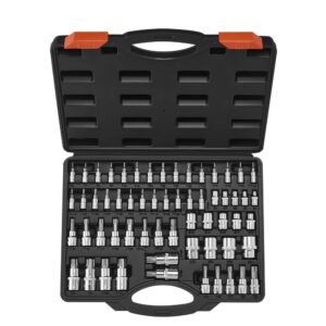 60-osaline Torx padrunvõtmete komplekt – 60-Osaline Torx Padrunvõtmete Komplekt (S2 ja Cr-V Teras)