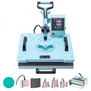 8-ühes kuumpressmasin 300x380 mm – 8-Ühes Kuumpressmasin (300 x 380 mm, 1050 W, 0-250°C) T-Särkide Jaoks Roheline