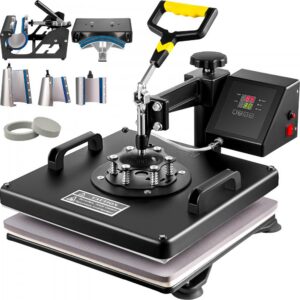 8-ühes soojuspress T-särgid – 8-Ühes Soojuspress (38 x 38 cm, 1250 W, 95-232°C)