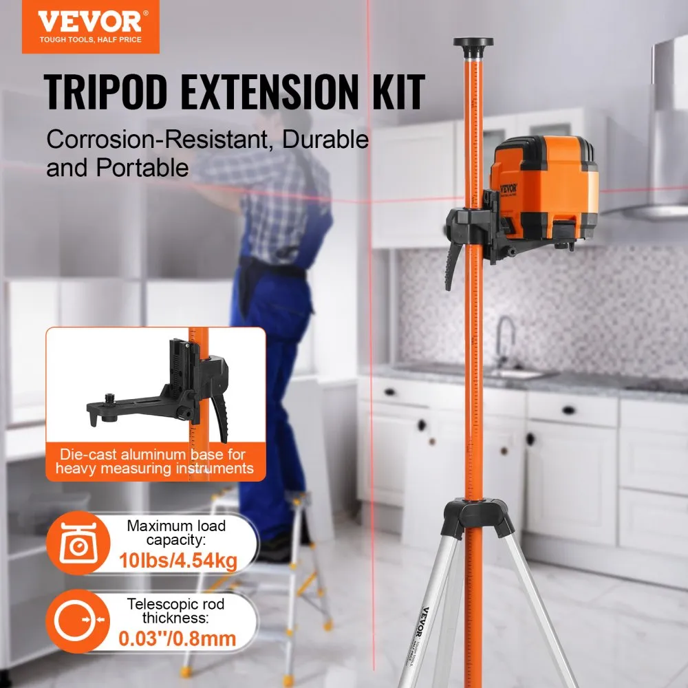 Alumiiniumist laseritugi (104–340 cm, 5,44 kg kandevõime) – toote pilt 1