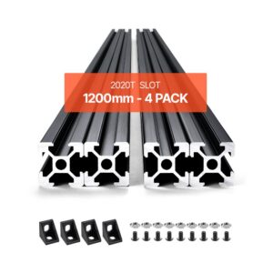 alumiiniumist lineaarne T-liist 1200 mm – Alumiiniumist lineaarne T-liist (4 tk, 1200 mm, must)