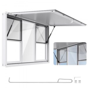 alumiiniumist teenindusaken toiduautole – Alumiiniumist teenindusaken toiduautole (152×92 cm, 6 akent, 85° avang)