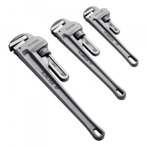 alumiiniumist toruvõtmete komplekt kolm suurust – Alumiiniumist Toruvõtmete Komplekt (25 cm, 36 cm, 46 cm)