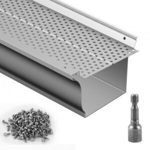 alumiiniumist vihmaveerennide lehefilter 127 mm – Alumiiniumist Vihmaveerennide Lehefilter (127 Mm Laius, 63,4 M, 4 Mm Auk)