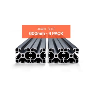 alumiiniumprofiil 4040 t-pesa anodeeritud – Alumiiniumprofiil 4040 T-Pesa (60 cm, 4 Tk, Anodeeritud)