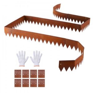 corten terasest aiapiire 6 tk – Corten Terasest Aiapiire (101,6 x 15,2 cm, 6 Tk, Lainelised Hambad)