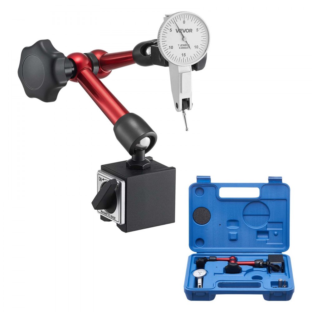 dial indikaator magnetalusega täpsus – Dial Indikaator Magnetalusega (0,01 Mm Täpsus, 0-0,76 Mm Ulatus)