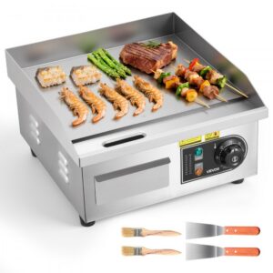 elektriline grillplaat 2000 W – Elektriline grillplaat (355×300 mm, 2000 W, 50–300°C)